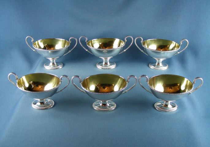 Set of six George III oval silver salts by Robert Hennell I | MasterArt